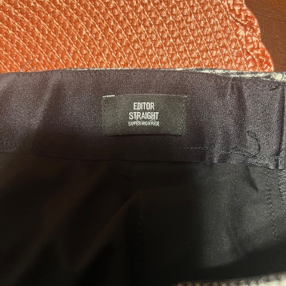 Express/Size 10/Black and white/Editor Straight pant - Picture 3 of 5